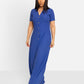 Lori Button Down Ribbed Maxi Dress