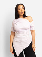 Emma Ruched Asymmetrical Top