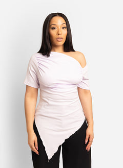 Emma Ruched Asymmetrical Top