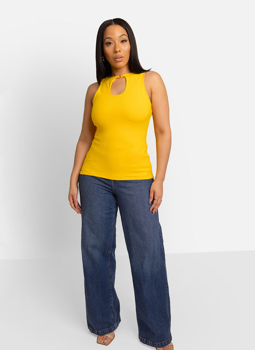 Glo Keyhole Cotton Top