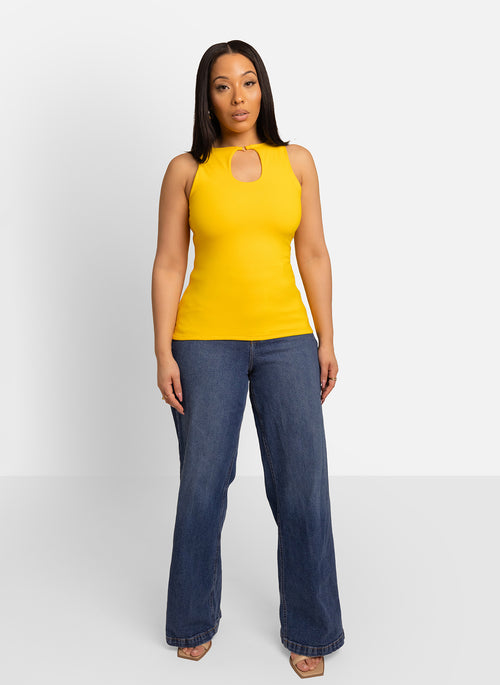 Glo Keyhole Cotton Top