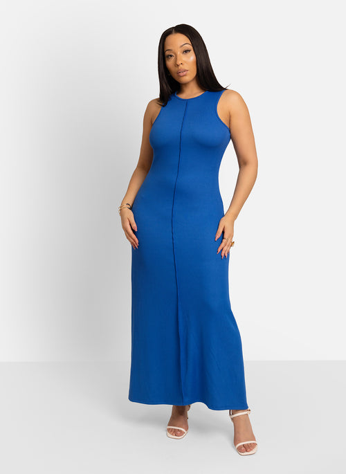 Eve Racer-Front Maxi Dress