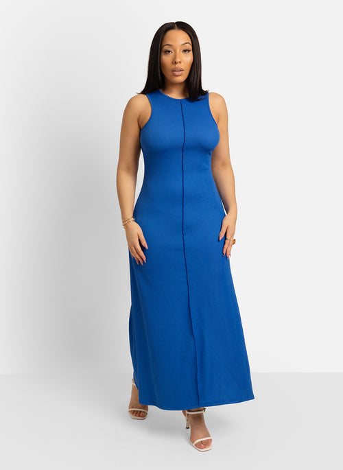 Eve Racer-Front Maxi Dress