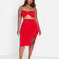 Jaycie Sweetheat Bandeu Top - Red