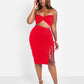 Jaycie Sweetheat Bandeu Top - Red