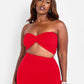 Jaycie Sweetheat Bandeu Top - Red