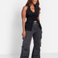 Azure Halter Top - Black