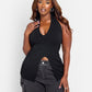Azure Halter Top - Black