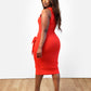 No Doubt Bodycon Midi Dress