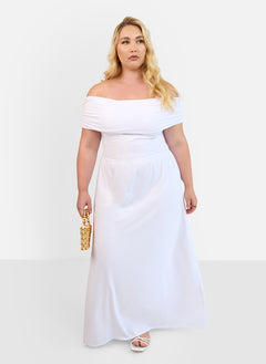 Immaculate Drop Waist Maxi A Line Dress