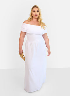 Immaculate Drop Waist Maxi A Line Dress