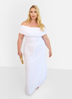 Immaculate Drop Waist Maxi A Line Dress