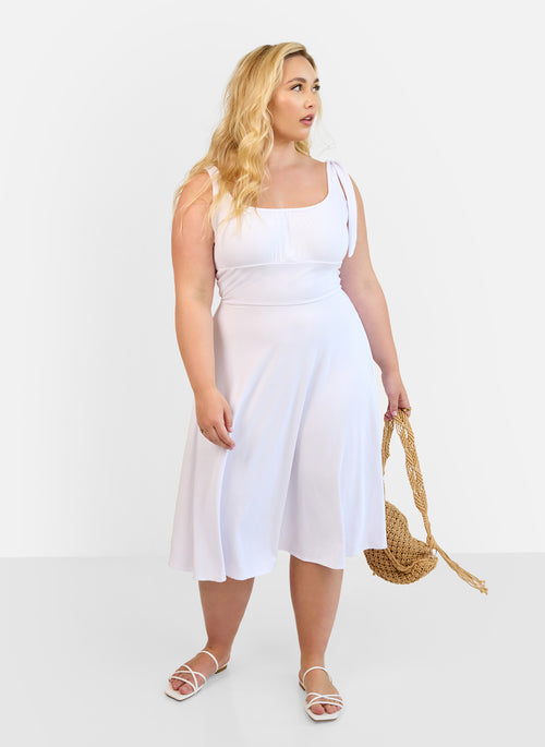 Blanca Peasant Top Mdi Skater Dress