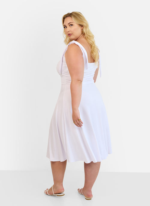 Blanca Peasant Top Mdi Skater Dress