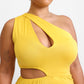 Say More Cut Out A Line Maxi Dress - Mustard