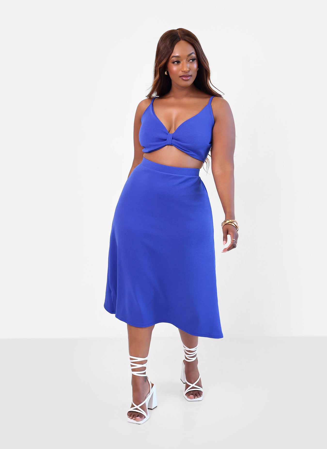 Tap In A Line Midi Skirt