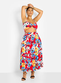 Analise Floral Print Crop Top