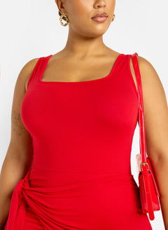 Kendra Draped Bodycon Mini Dress