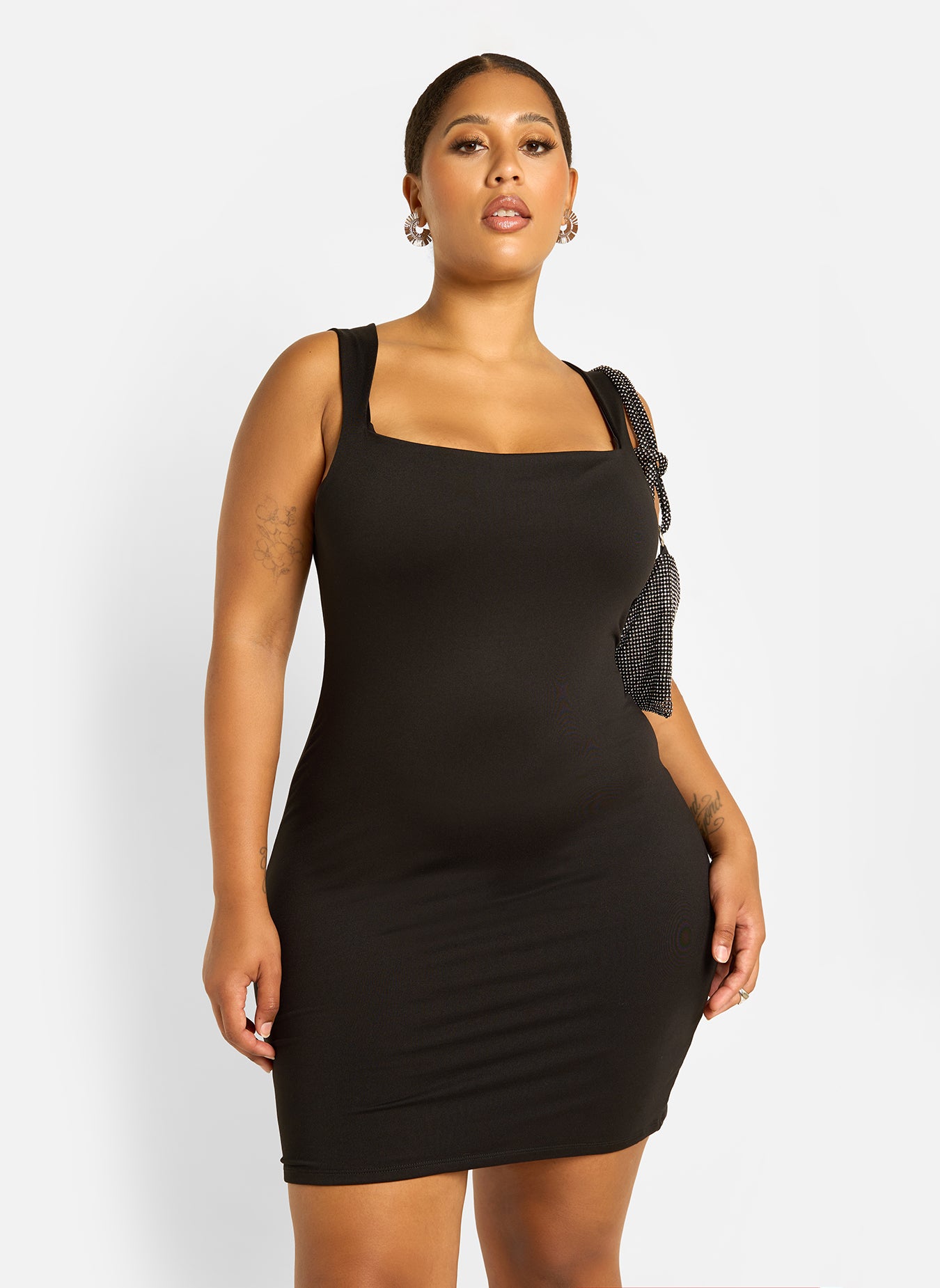 Sophie Cotton Bodycon Mini Dress 5X: 30-32 / Black at Rebdolls Sophie Cotton Bodycon Mini Dress 5X: 30-32 / Black at Rebdolls