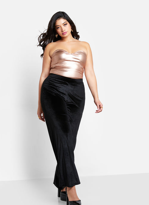 Rhiannon Velvet Wide Leg Pants