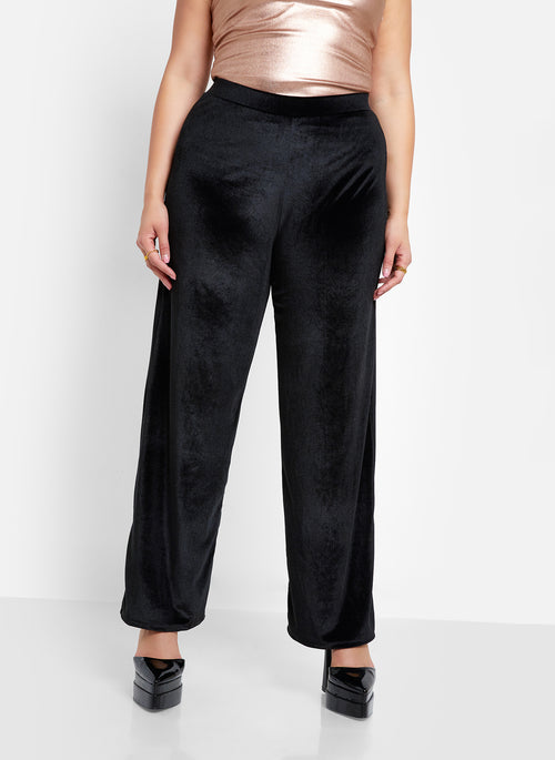 Rhiannon Velvet Wide Leg Pants