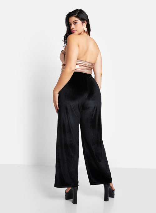 Rhiannon Velvet Wide Leg Pants