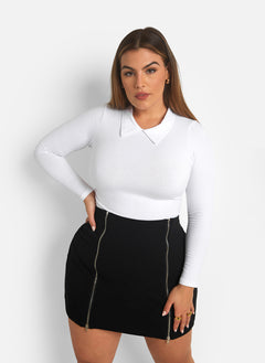 Riley Collared Long Sleeve Top