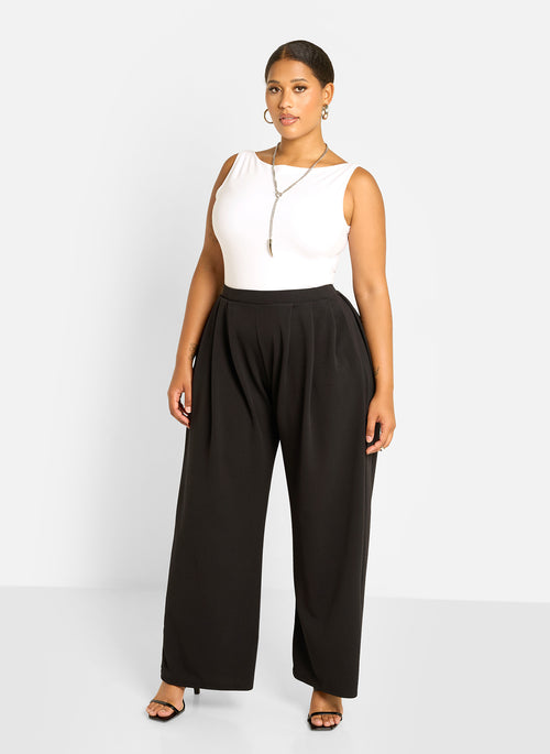 Rydell Wide Leg Pants - Black