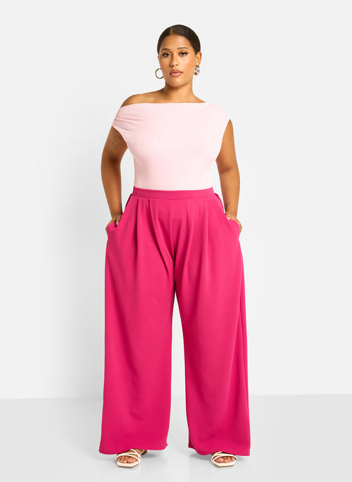 Rydell Wide Leg Pants - Magenta