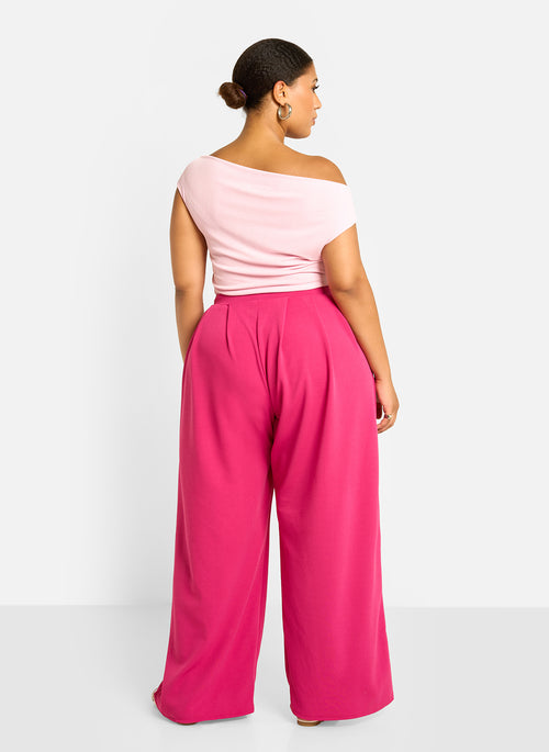 Rydell Wide Leg Pants - Magenta