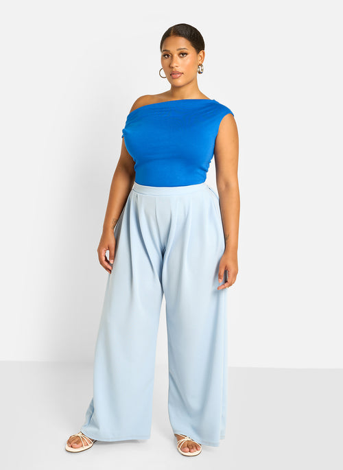 Rydell Wide Leg Pants - Baby Blue