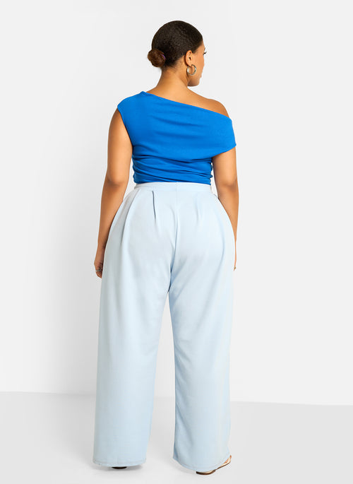 Rydell Wide Leg Pants - Baby Blue