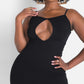 Should I Ask Keyhole Strappy Bodycon Maxi Dress