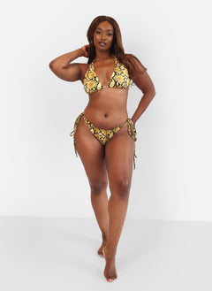 Slither Animal Print Bikini Bottom