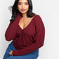 Sunday Ribbed Off Shoulder Full Length Top - Wine
