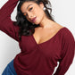 Sunday Ribbed Off Shoulder Full Length Top - Wine