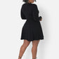 Sweetheart Long Sleeve Skater Mini Dress