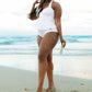 Take Your Time Peplum Halter Swimsuit