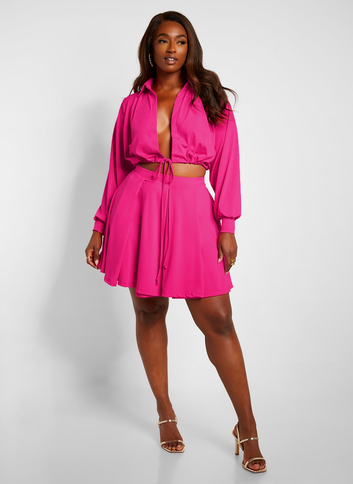 Talk About It Tie Front Blouse
