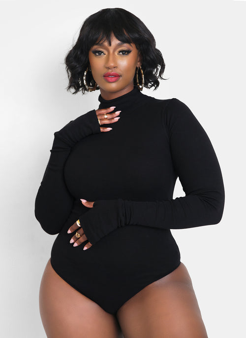 There for Her Turtleneck Thumbhole Bodysuit