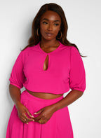 Twyla Tie Front Crop Top