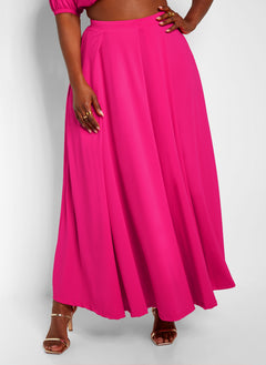 Twyla Pleated Maxi Skater Skirt