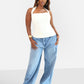 Watch Me Halter Top - White