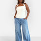 Watch Me Halter Top - White