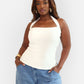 Watch Me Halter Top - White