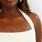 Watch Me Halter Top - White