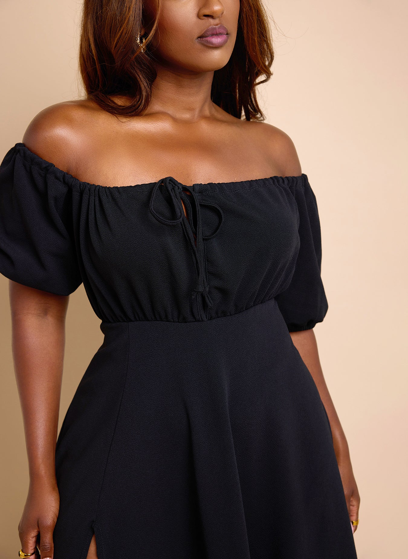 The Right Road Over The Shoulder A-Line Skater Dress