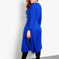 Your Needs Front Tie Skater Midi Dress  - Royal Blue