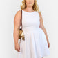 Zahra Drop Waist Skater Mini Dress