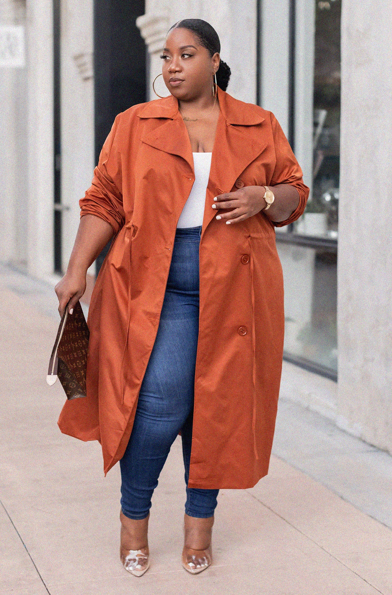 Brown Rebdolls Classic Trench Coat Plus Sizes @lacenleopard x Rebdolls
